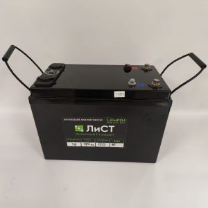 Аккумулятор (LiFePO4) 12В 120Ач 150А BT (Вольтметр, 2 USB, Авторозетка) 370х190х250 М8